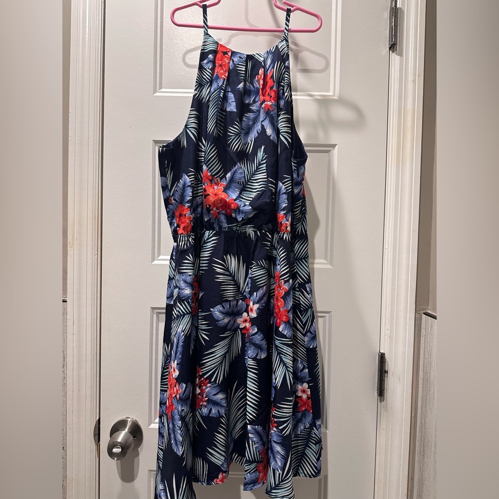 JODIFL Navy Floral Women’s Dress